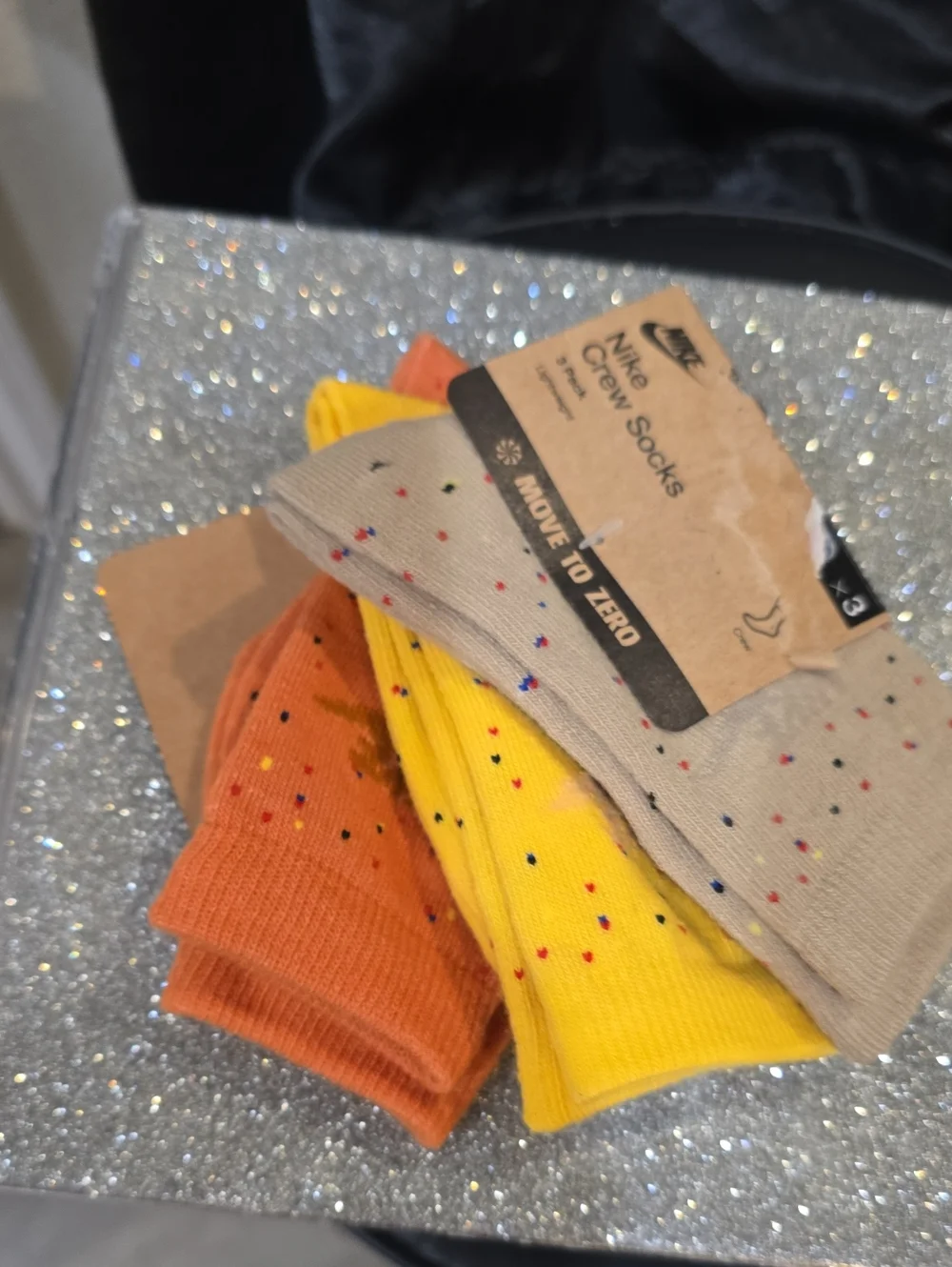 Nike 3-Pack Lightweight Speckle Crew Socks- Multi-Color